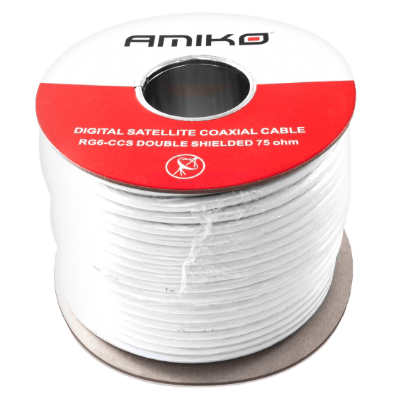 Amiko Koaksijalni kabl RG-6, CCS, 90dB, 100 met., motalica - RG6/90db - 100m REEL