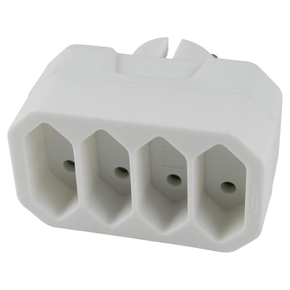 home Strujni razdjeljnik, 4 x Euro utičnice - NV 24/WH