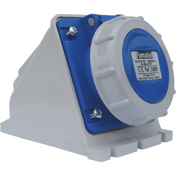 Famatel Utičnica zidna 16A, 220-240V, 3 polna (3P+T), H9,IP67 - 24291