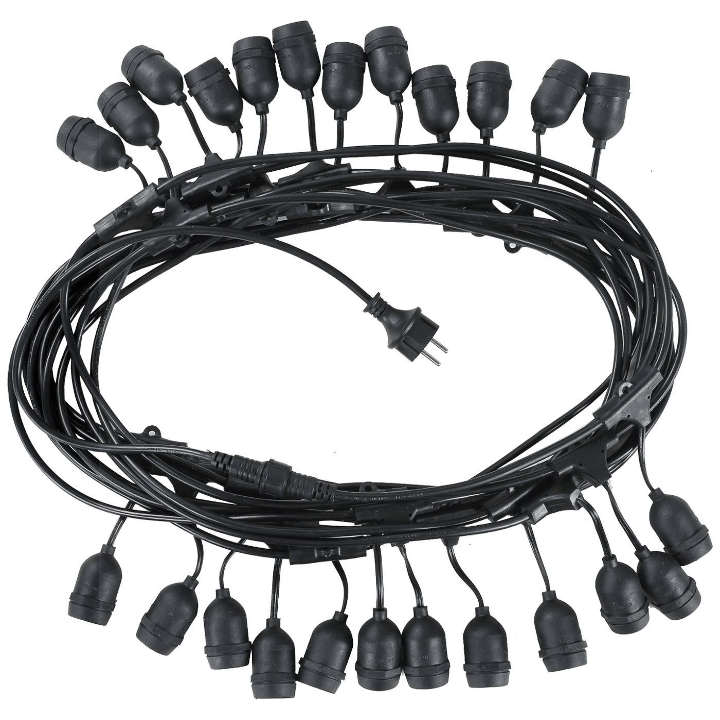 Avide Kabel sa 24 sijaličnih grla E27, dužina 15 met., Outdoor - Outdoor E27 String 15m
