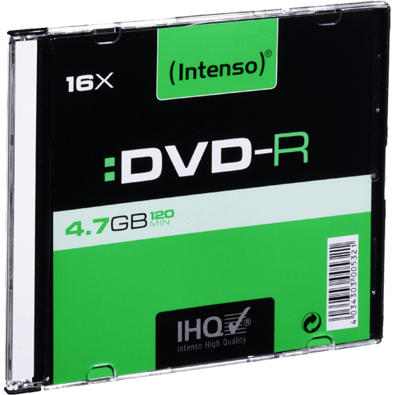 (Intenso) DVD-R 4,7GB pak. 1 komad Slim Case - DVD-R4,7GB/1Slim