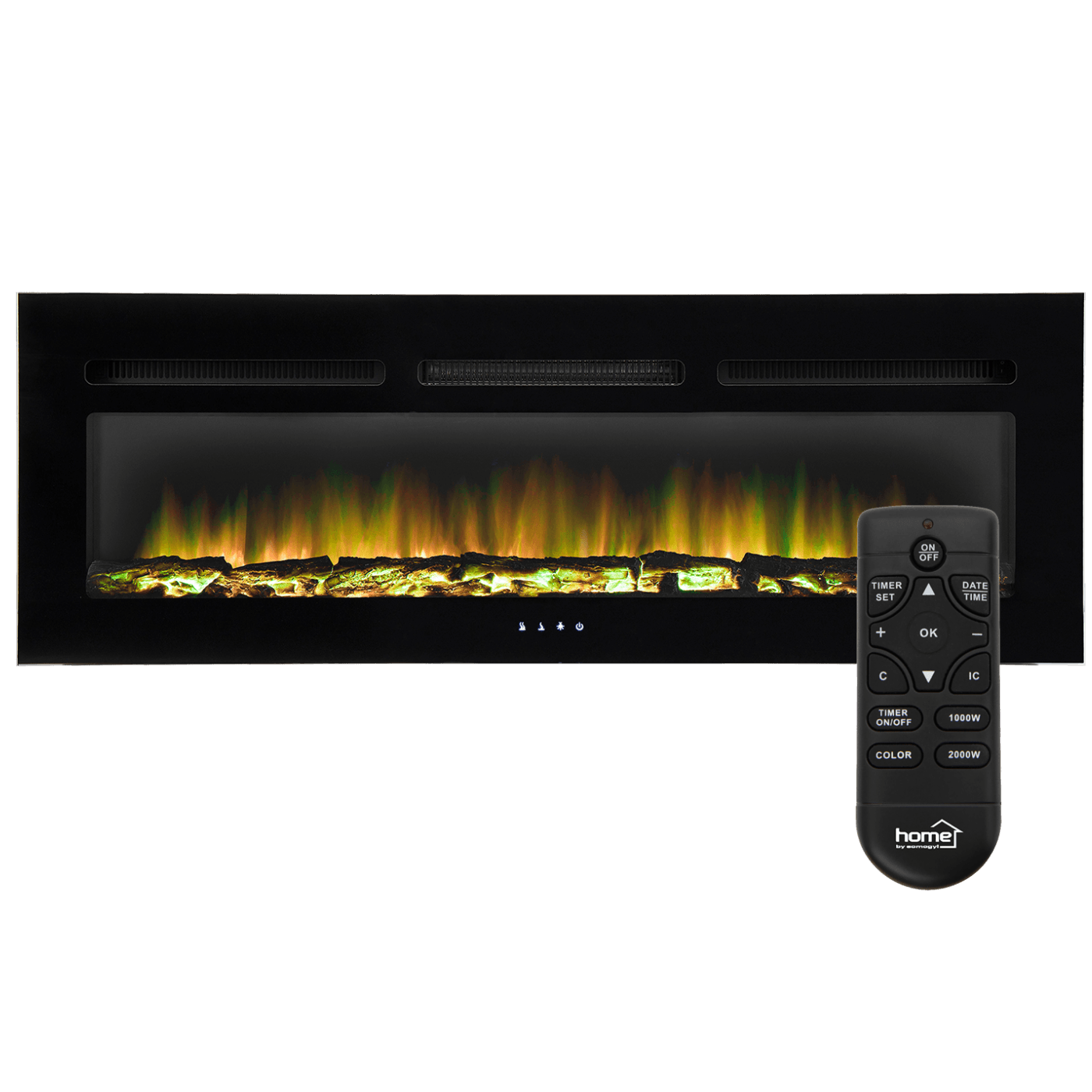 home Kamin, električni, 2000W, daljinski upravljač - FKKI 06