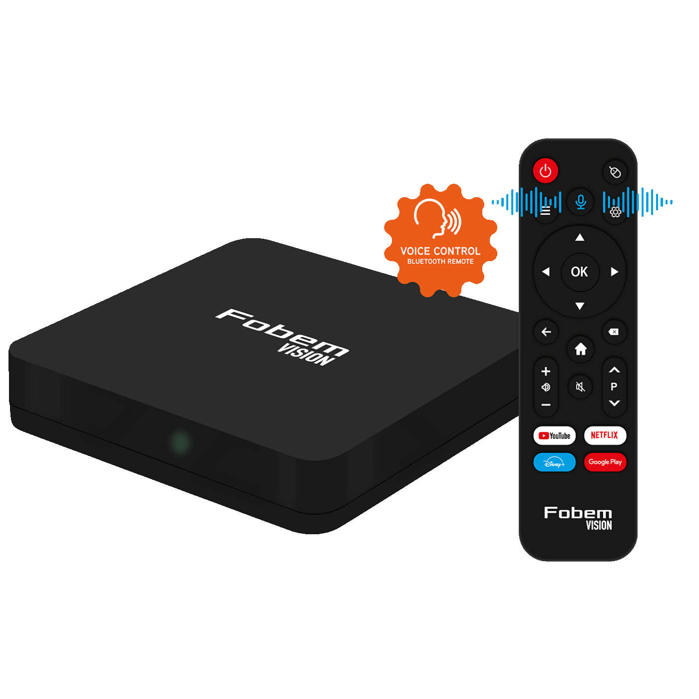 Fobem Prijemnik IPTV@Android,6K,2/32GB, WiFi 2.4/5GHz, Bluetooth - Vision