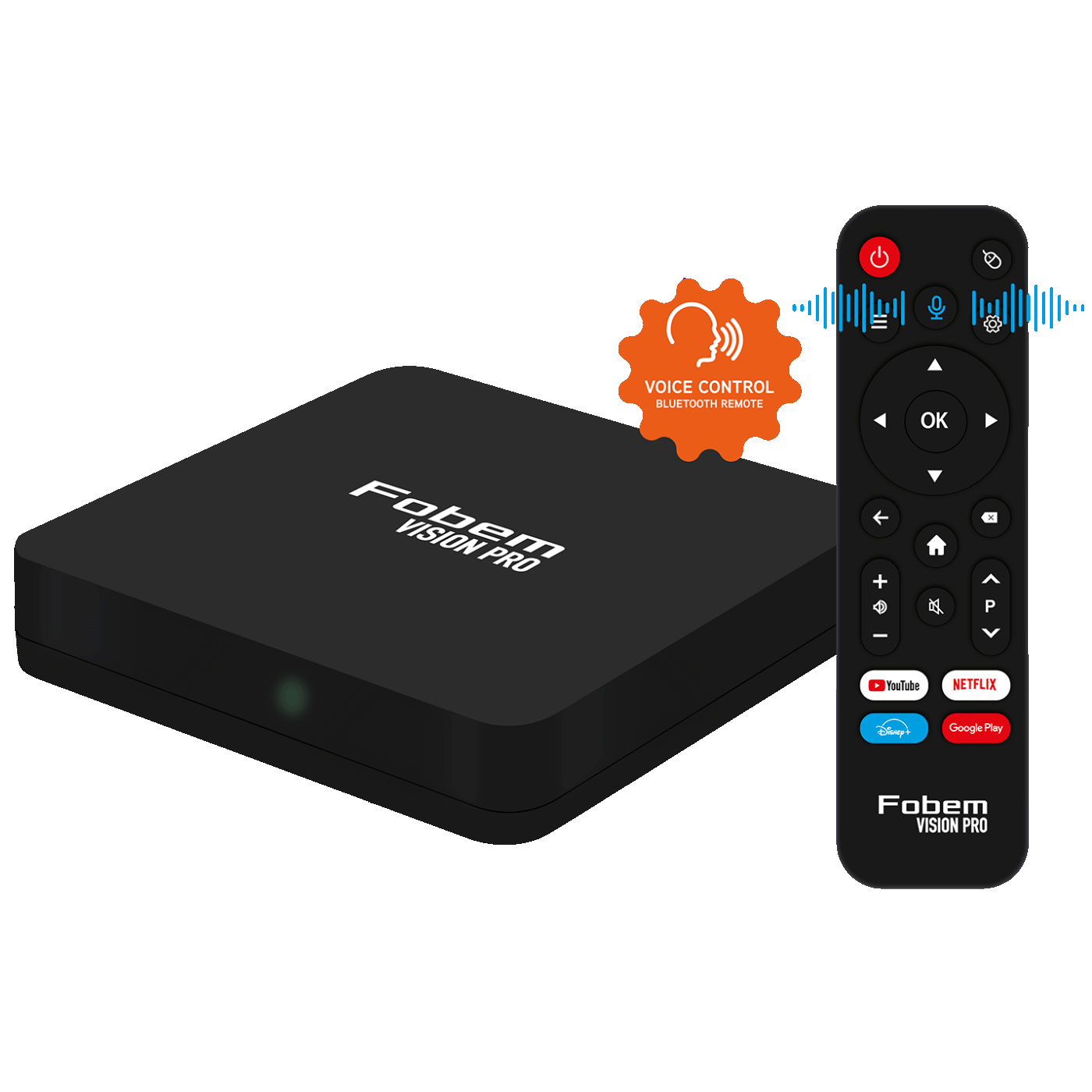 Fobem Prijemnik IPTV@Android,6K,4/64GB, WiFi 2.4/5GHz, Bluetooth - Vision Pro