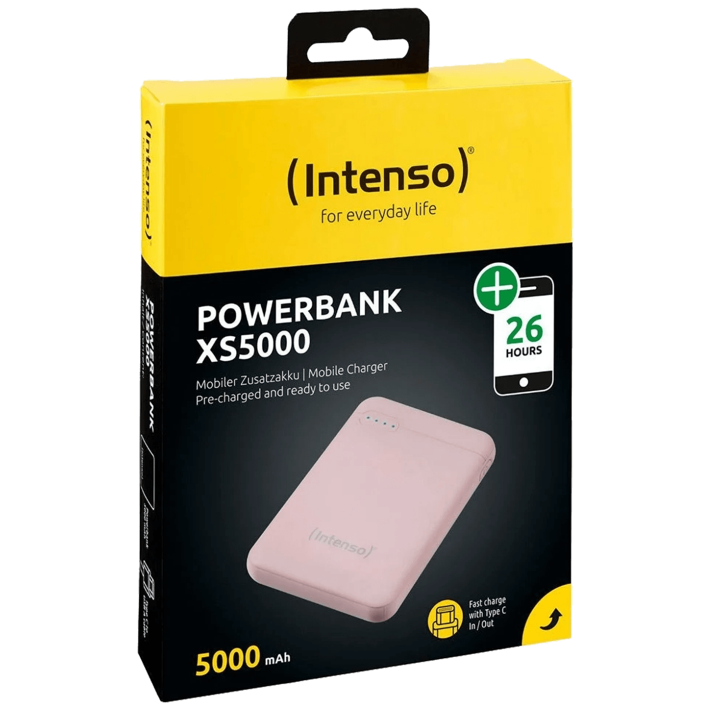 (Intenso) Prijenosni punjač za mobitele i tablete 5000mAh - POWERBANK XS5000 Rose