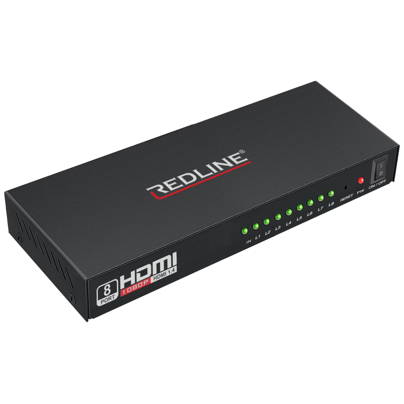 REDLINE HDMI razdjelnik, 1 ulaz - 8 izlaza - HS-8000