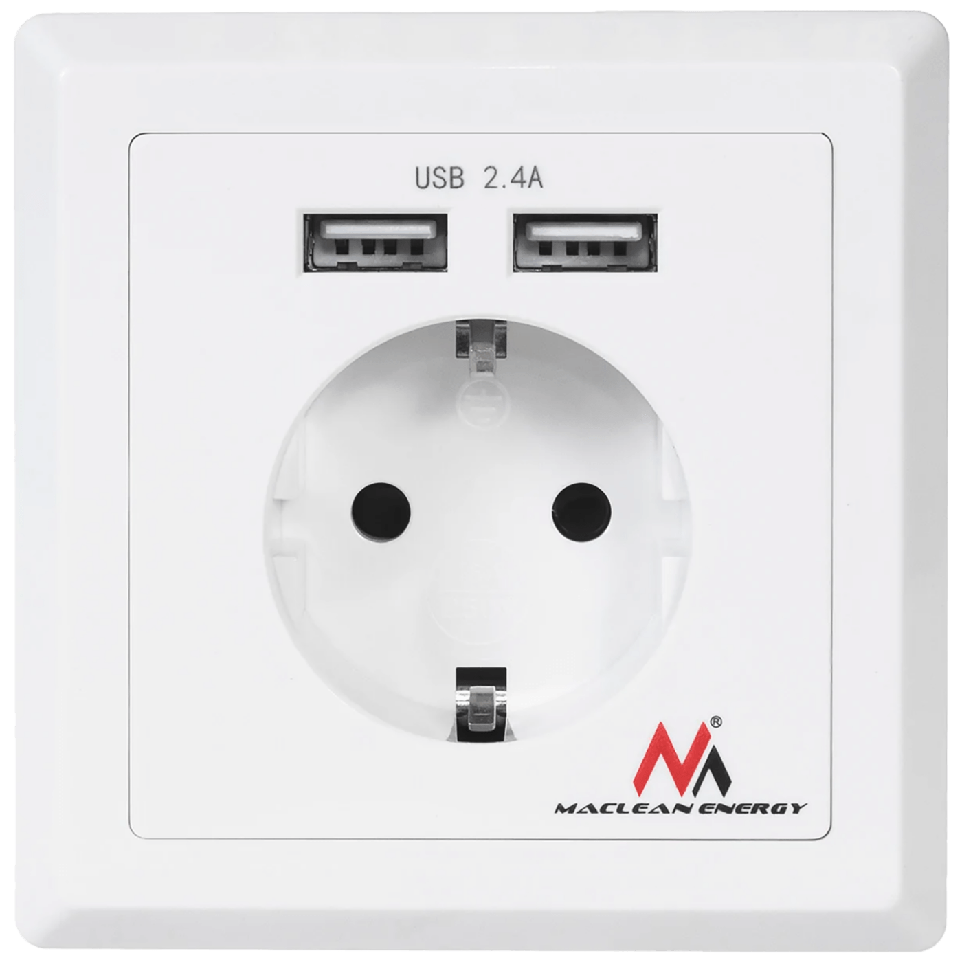Maclean Strujna utičnica, schuko, sa 2 x USB port za punjenje - MCE237