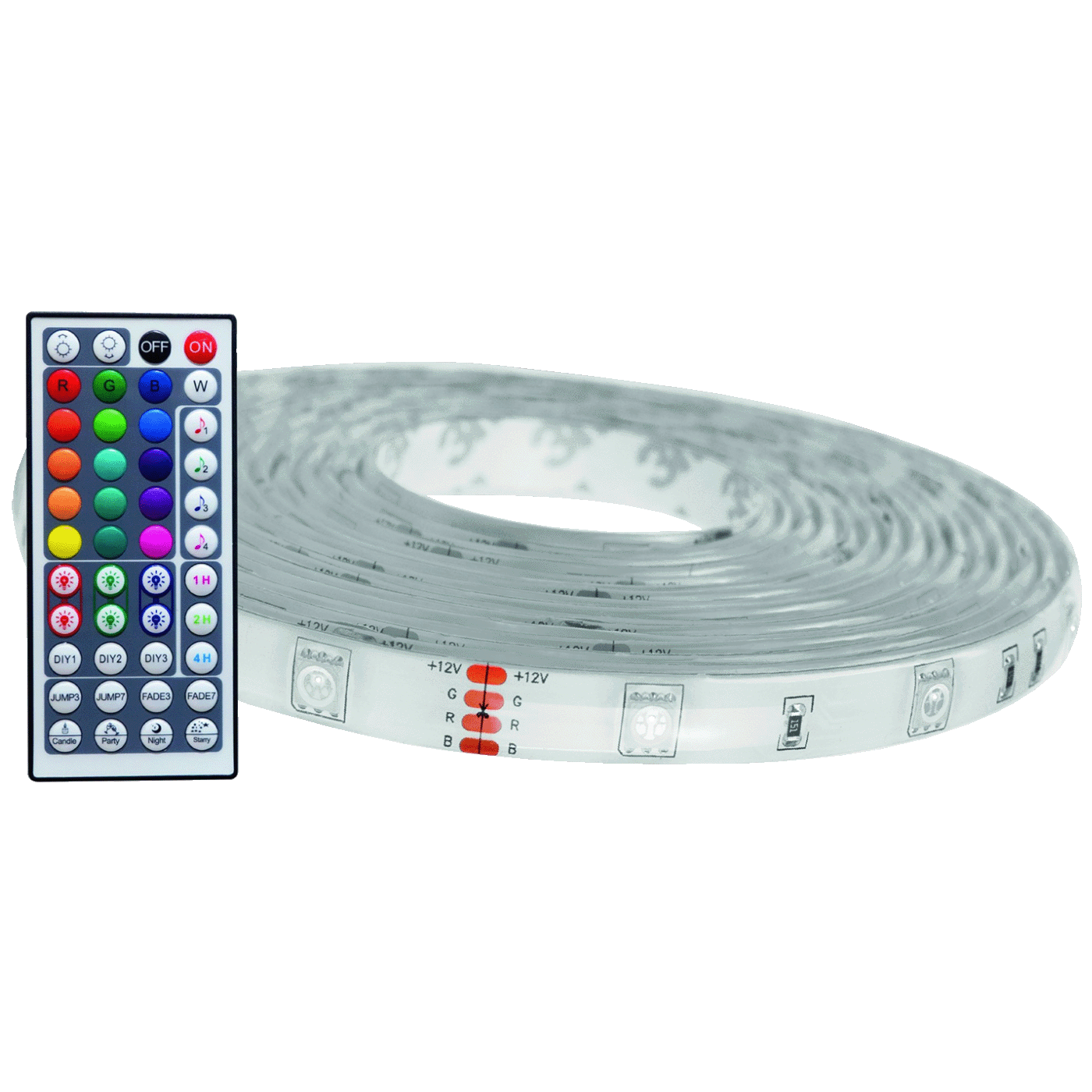 Avide LED traka sa daljinskim upravljačem,RGB,16W,12V,5 met.,WiFi - ALSB5050RGBTUYA44-5M