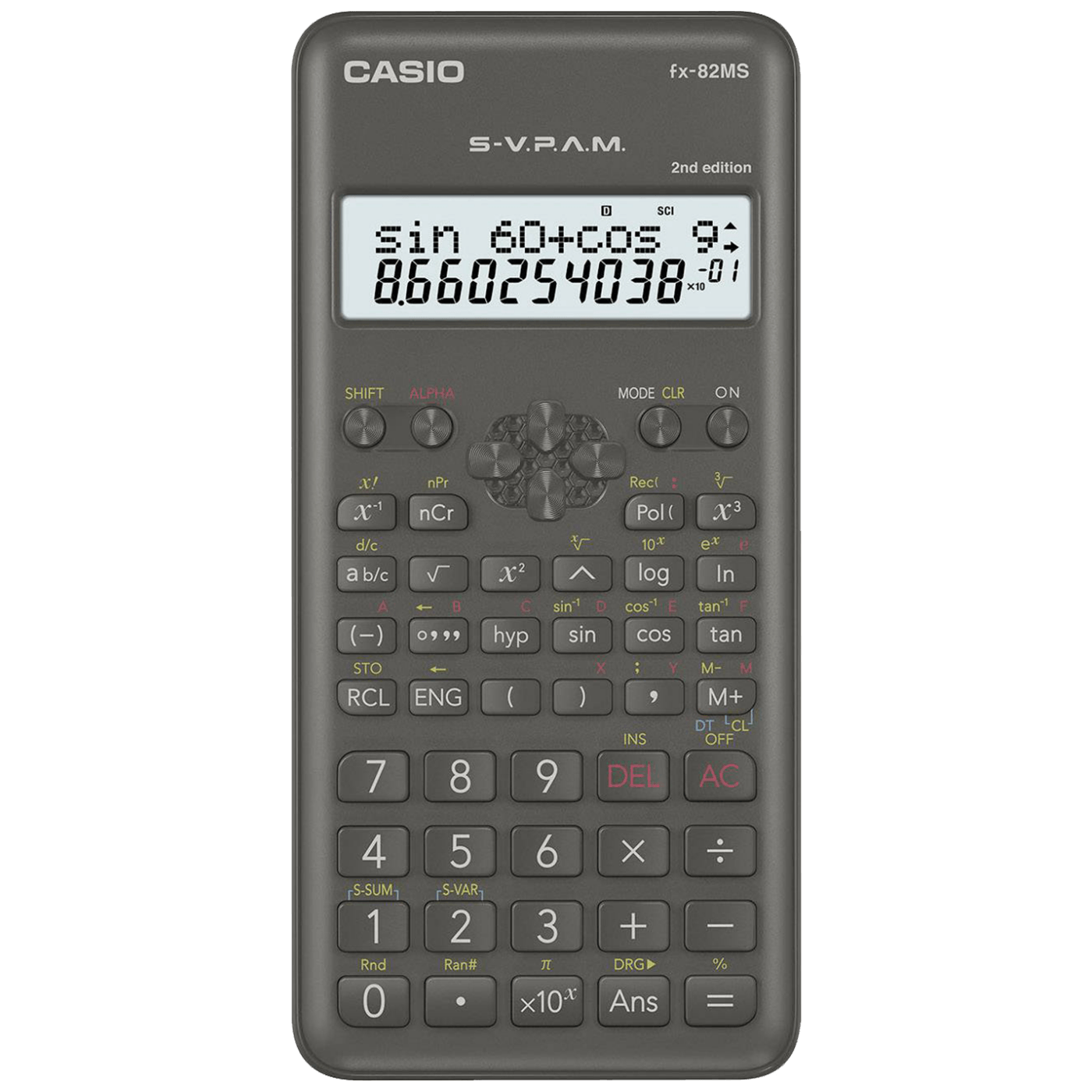 Casio Kalkulator, školski, 240 funkcija - FX-82MS-2