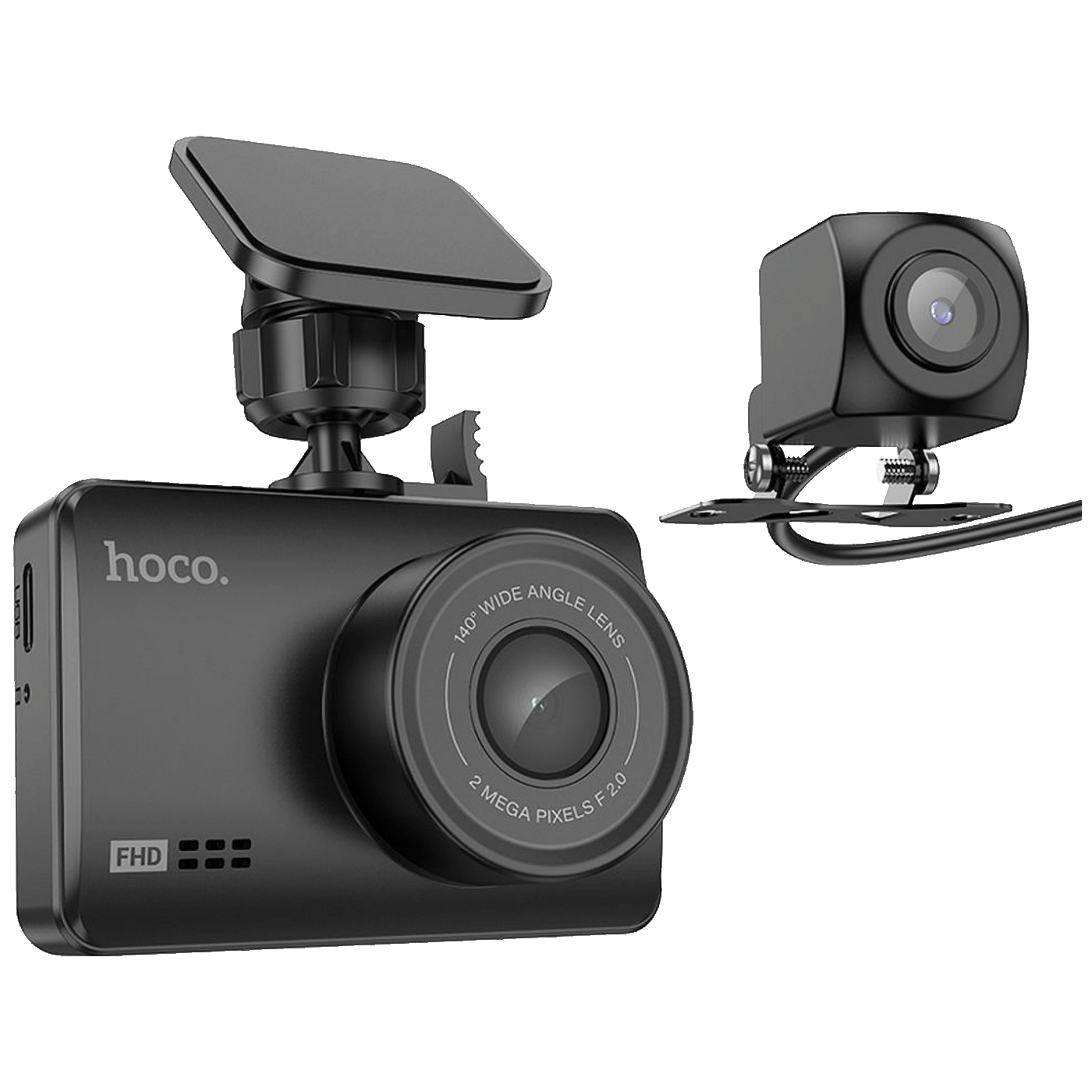 hoco. Auto kamera, 2 Mpxiel, Dual Camera, FullHD, microSD - DV3