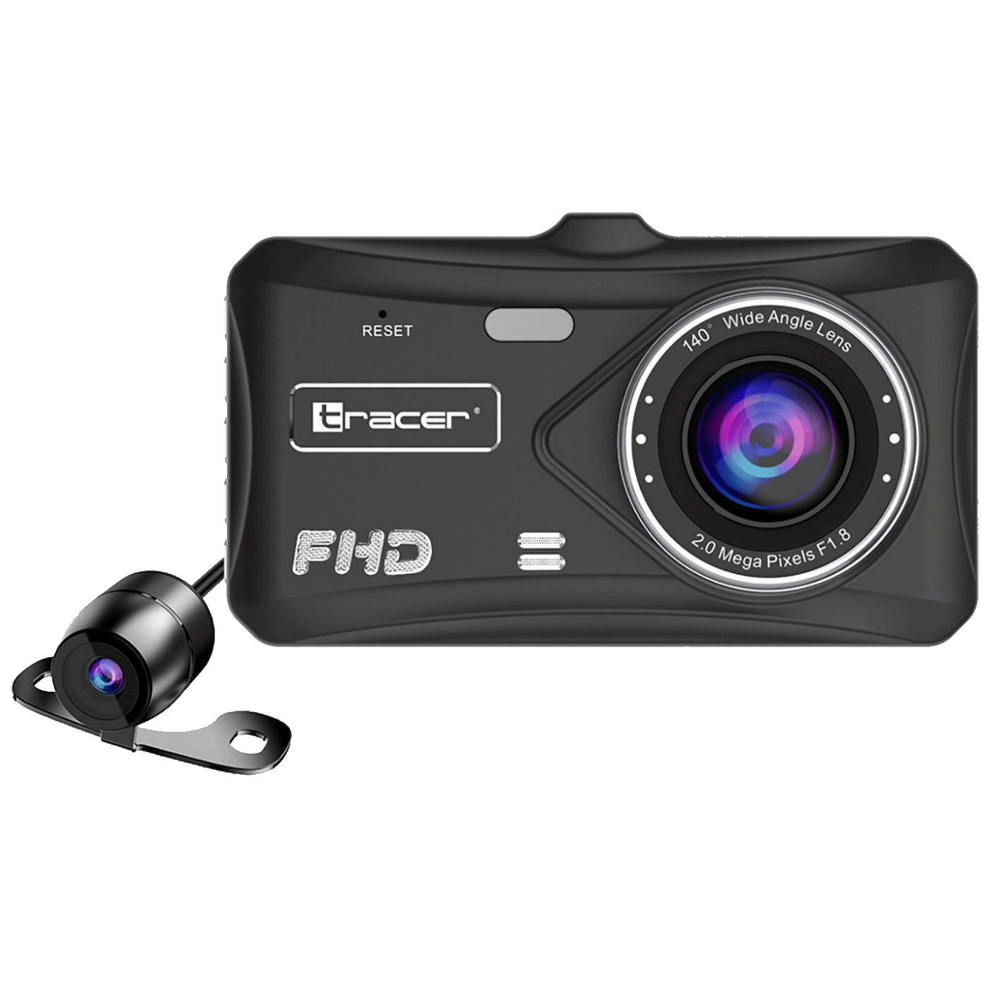 Tracer Auto kamera, 2x 2 Mpx, 4" LCD, FullHD, microSD, G-senzor - 4TS FHD CRUX DASH CAM
