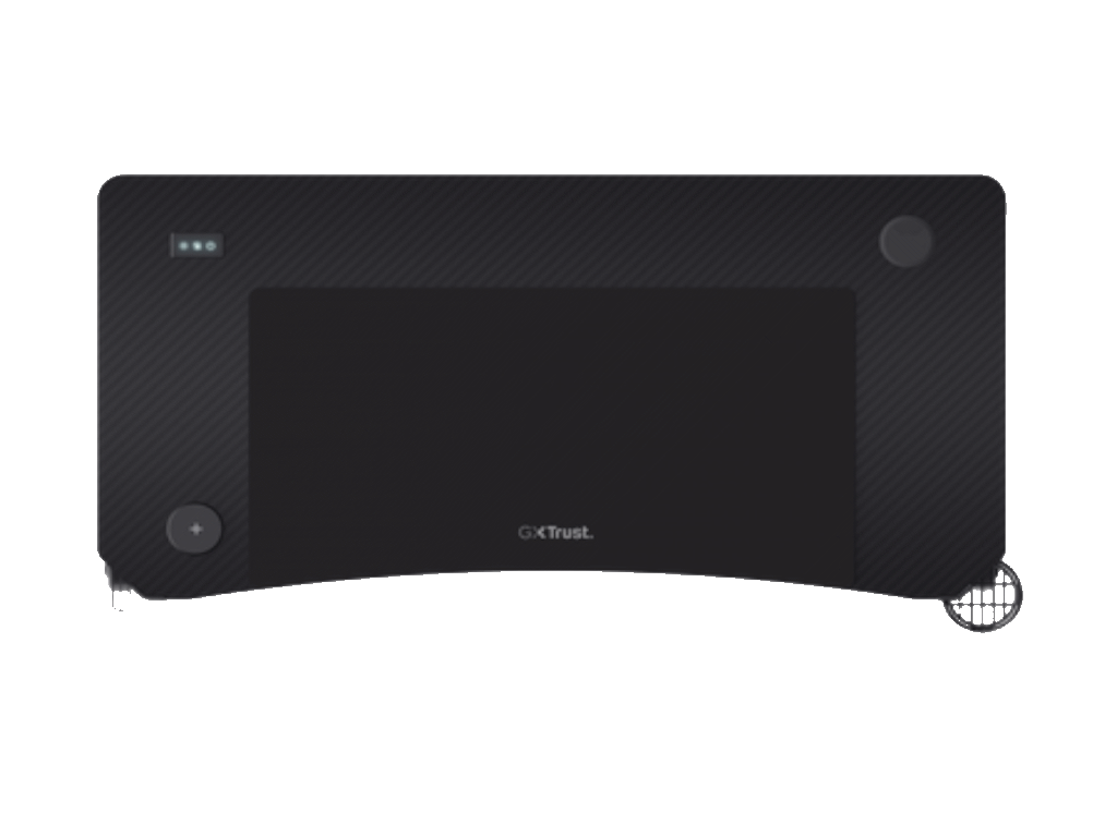 Trust GXT710 Luminus Pro RGBgaming sto, wireless punjač,120x60x74 cm, crni