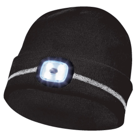 GEBOL Kapa sa LED reflektnim prugama crna