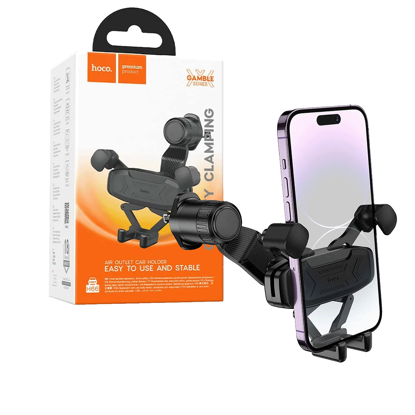 hoco. Auto držač za mobilne uređaje - H66 Black