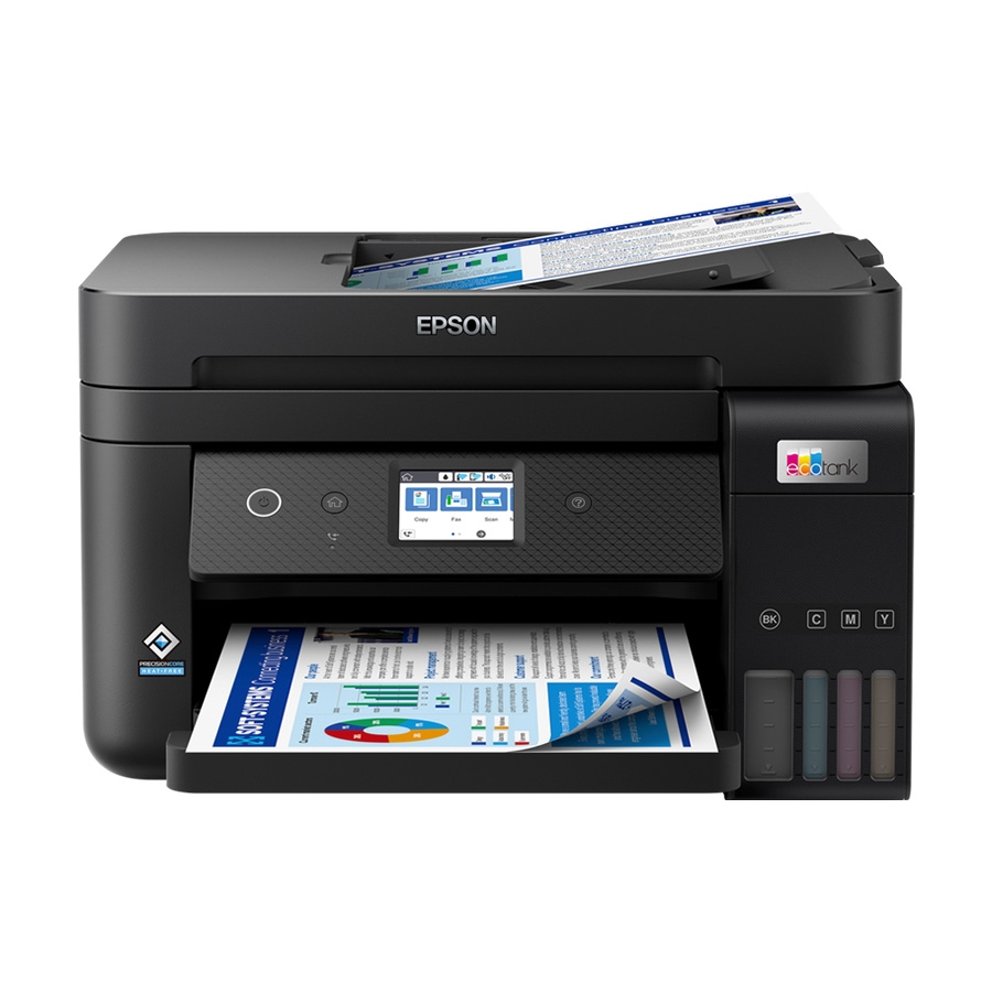 Printer EPSON EcoTank L6290 print/scan/copy/fax Rez.4.800 x 1.200 dpi. 33str/min Monokrom.20str/min Colour. ADF.Duplex.USB, LAN.WiFi. tinte br.101