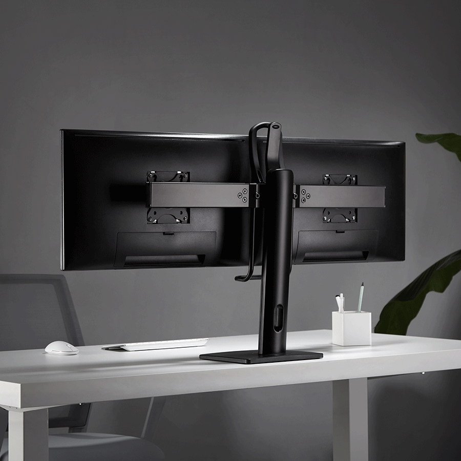 NOSAČ STALAK ZA DVA MONITORA GEMBIRD MS-D2-01, do 27”, up to 6 kg