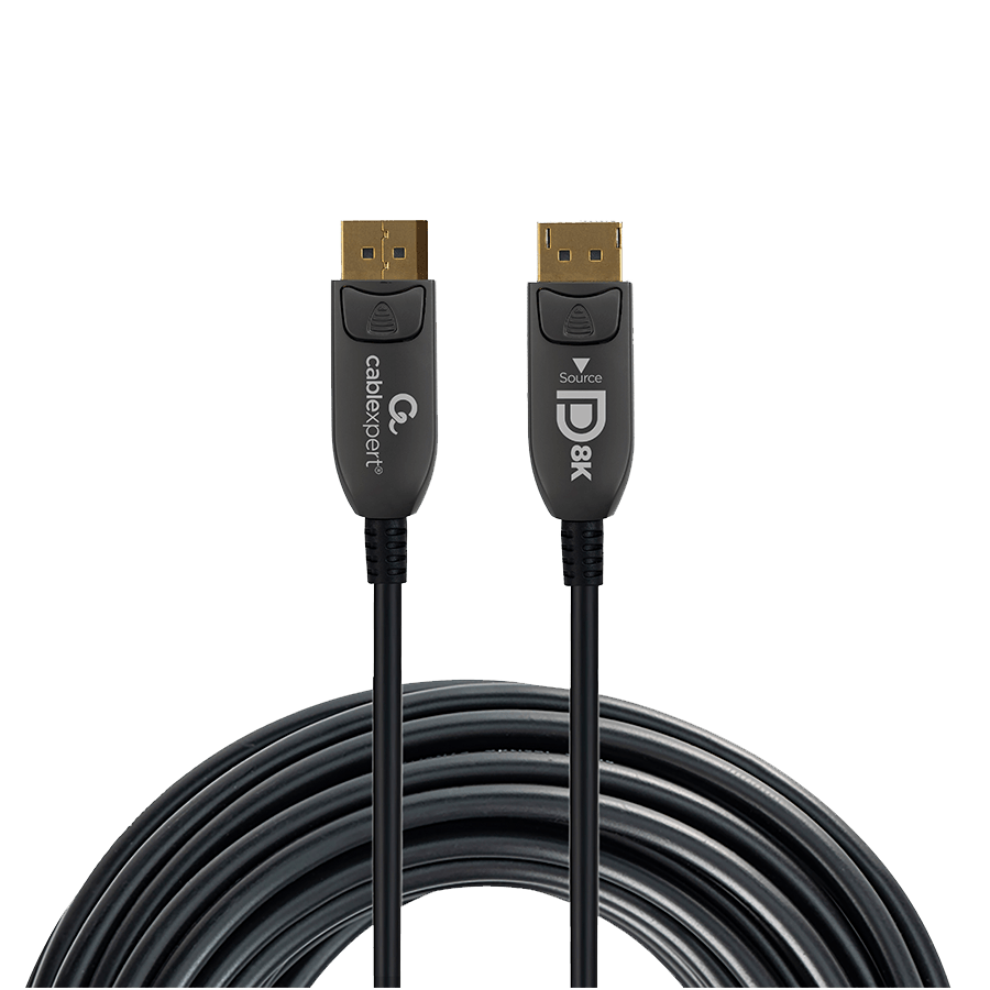 DisplayPort kabal 10m GEMBIRD, muški DisplayPort na muški DisplayPort Active Optical (AOC) 8K AOC Premium Series, CC-DP8K-AOC-10M