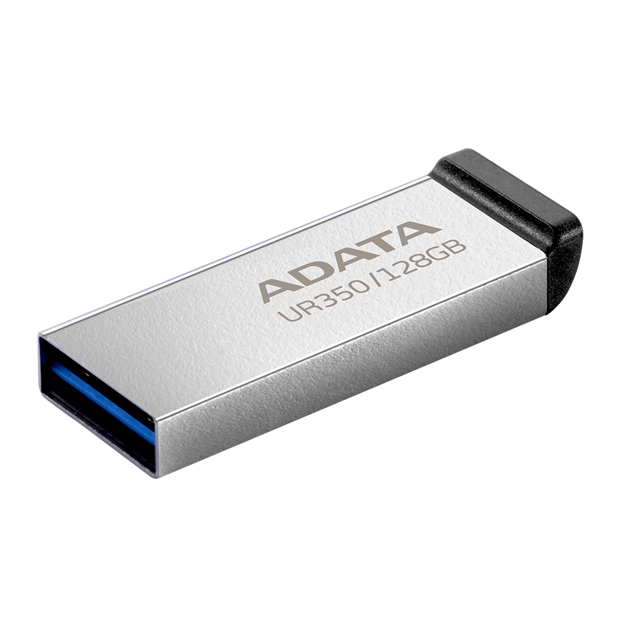 USB Memory stick Adata UFD 128GB, USB 3.2, Up to 100MB/s3 UR350-128G-RSR/BK Metal sa crnim rubom