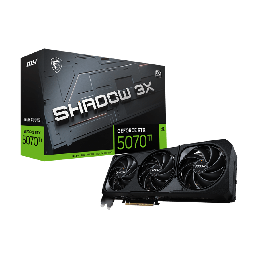 VGA MSI Nvidia GeForce RTX 5070 TI 16G SHADOW 3X OC 16GB GDDR7 256bit, 3xDP, 1xHDMI