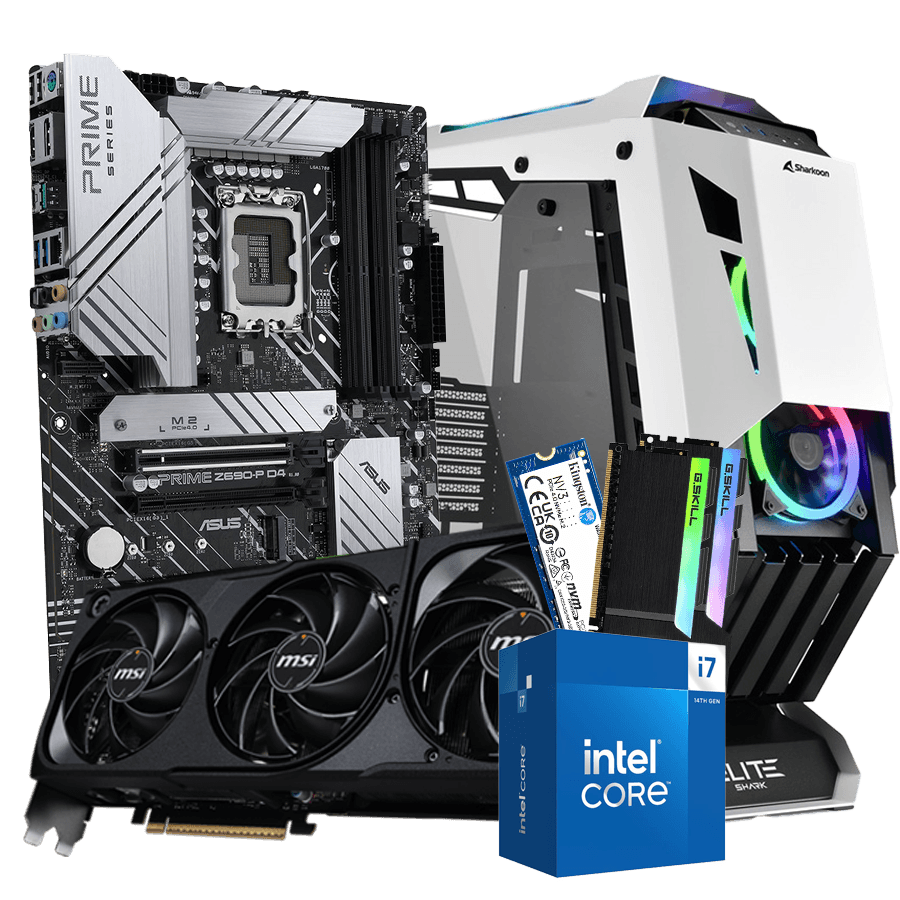 GNC GAMER ULTRA, Z690, i7-14700, RTX 5070 Ti 16GB, 32GB, SSD 1TB, PSU 1000W