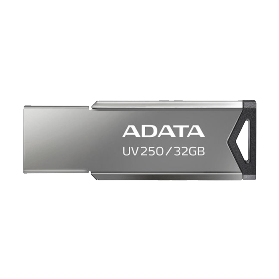 USB Memory stick Adata 32GB UV250 2.0 Silver Metal Style AUV250-32G-RBK