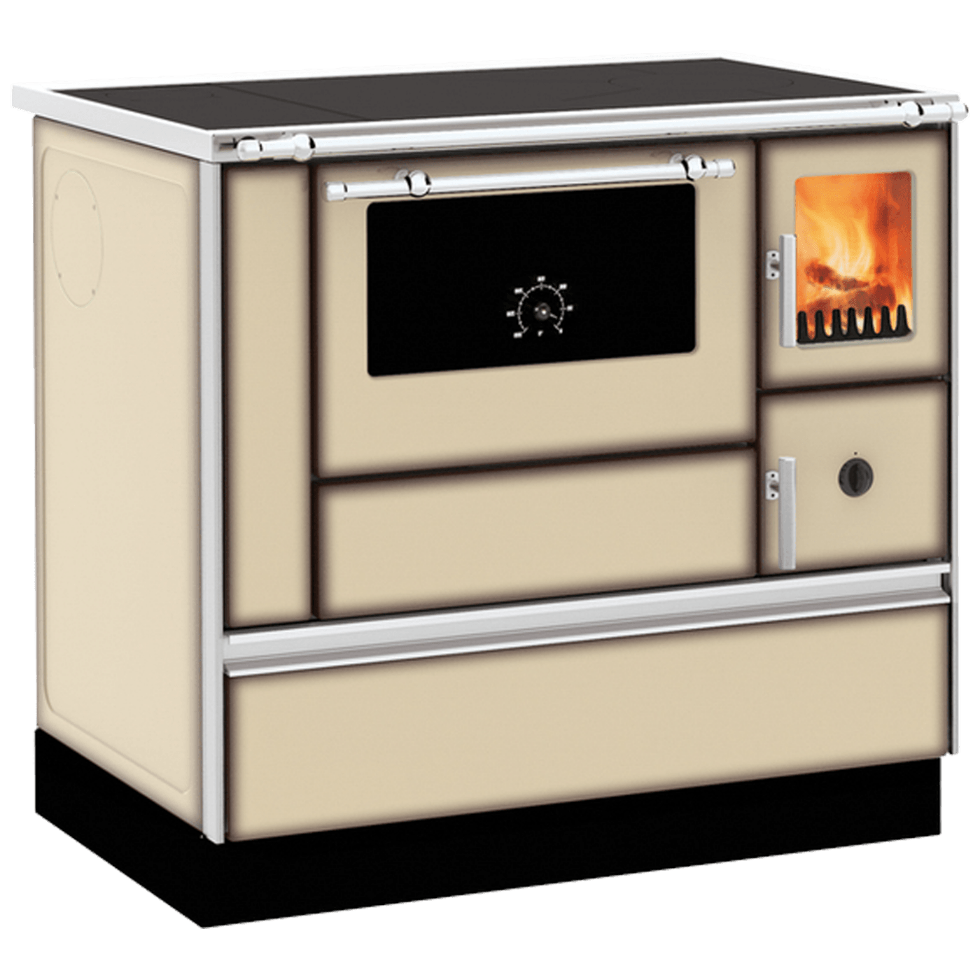 Alfa Plam Šporet na čvrsto gorivo 8kW, lijeva, krem - ALFA 90H DOMINANT