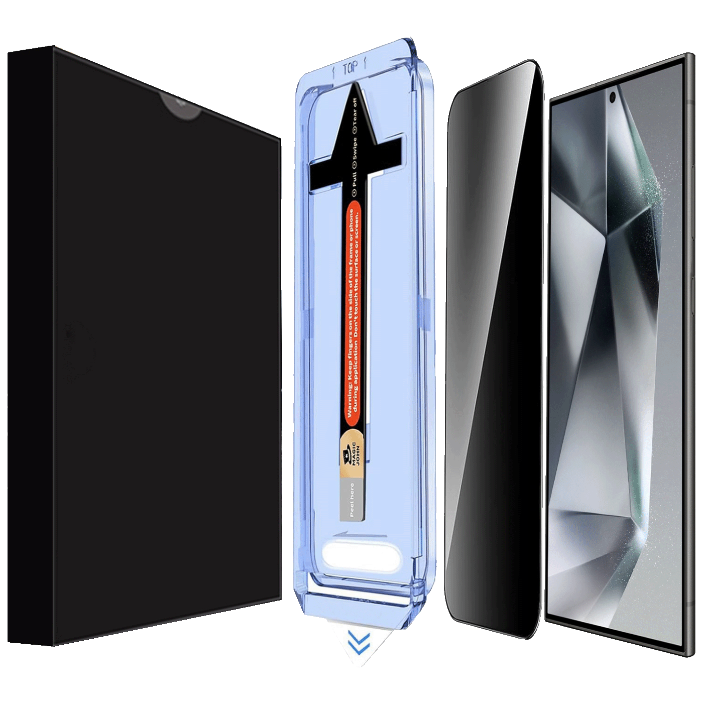 NN-Su Zaštitno staklo za zaštitu privatnosti za Samsung S24 Ultra - Galaxy S24 Ultra Privacy Temp.Glass