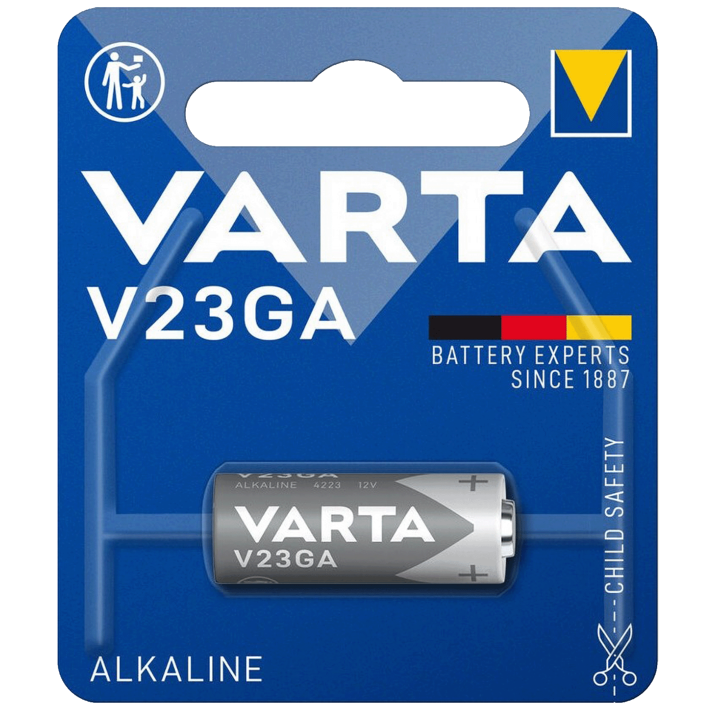 Varta Baterija alkalna, V23A, 12V, blister 1 kom - V23GA (MN21/8LR932 LR23A)