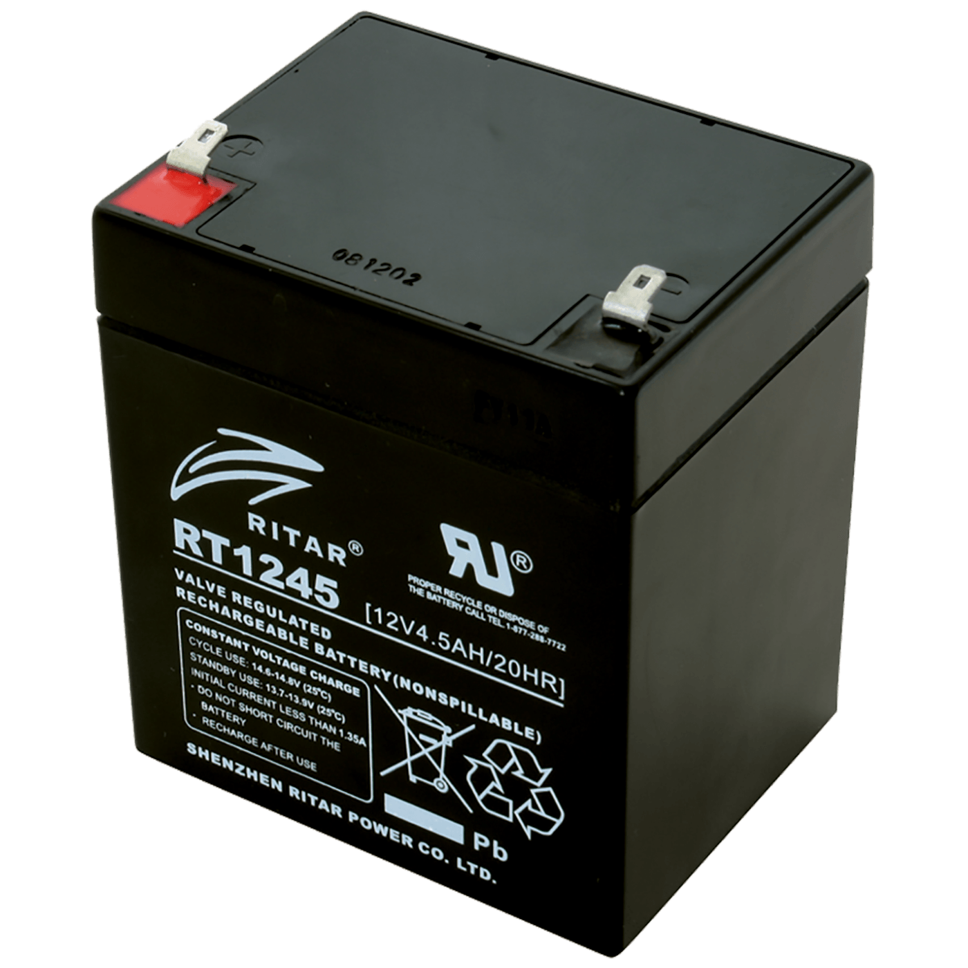 home Baterija akumulatorska, 12V / 4.5 Ah - RT 1245E