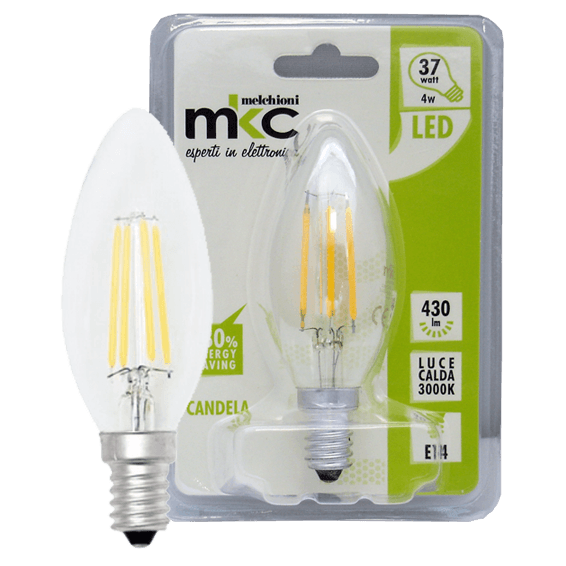 MKC Sijalica,LED 4W, E14, 3000K,220V AC, toplo/bijela svjetlost - LED CANDELA C35 E14/4W