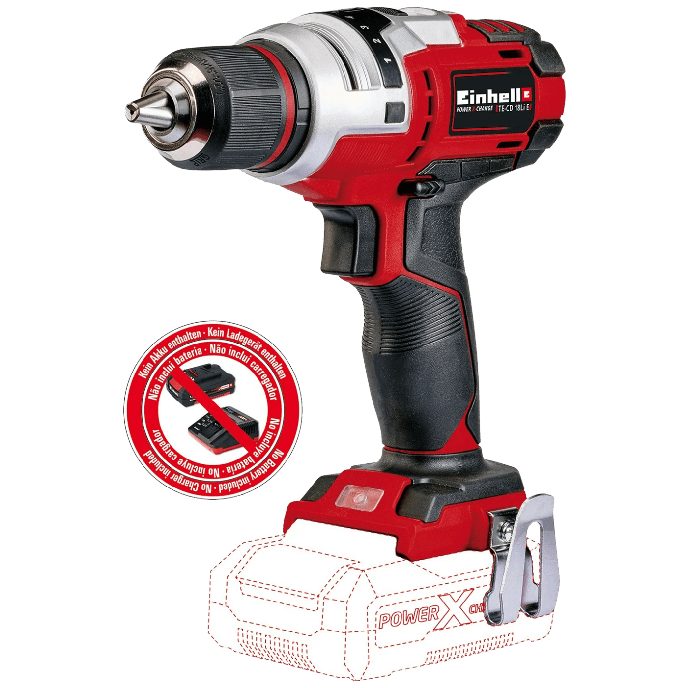 Einhell Aku bušilica, odvijač, bez baterije - Power X-Change  TE-CD 18 Li E