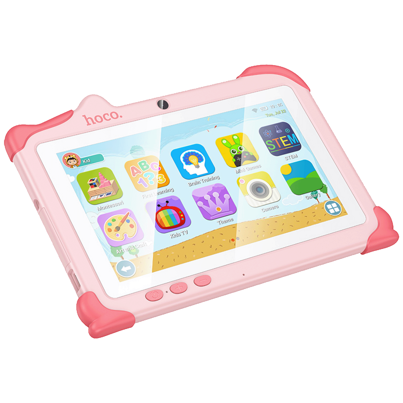 hoco. Tablet 7", Quad Core 1.3 GHz, RAM 4GB, 32GB, 3000 mAh - HI16 Pink