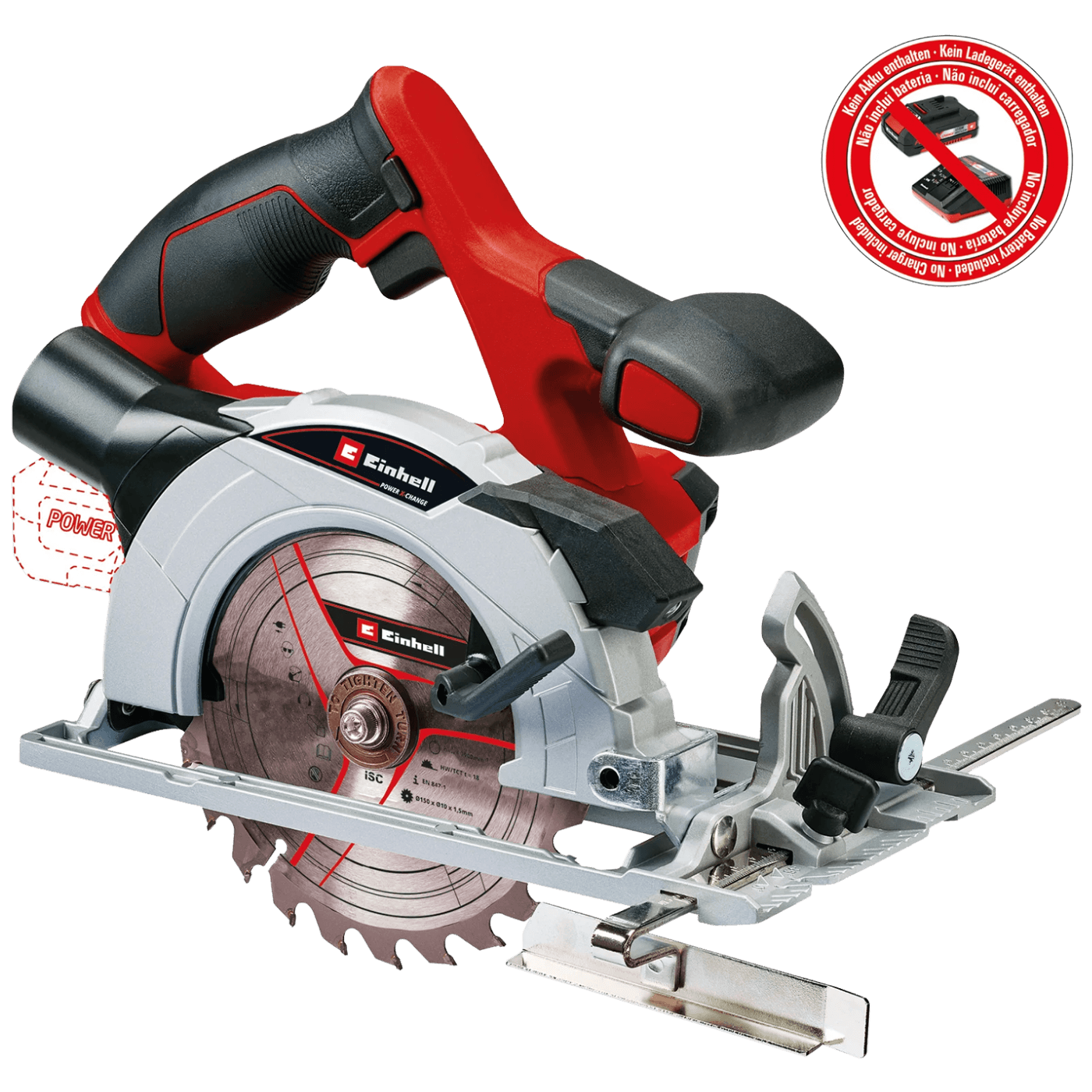 Einhell Akumulatorska ručna kružna pila, bez baterije - TE-CS 18/150 Li - Solo