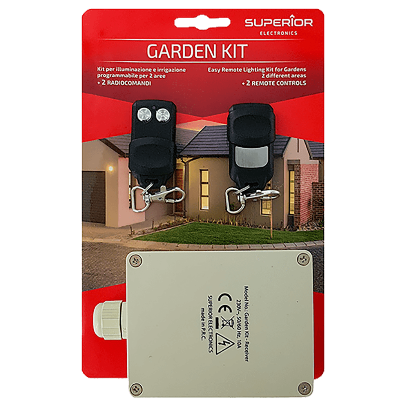 Superior Set za daljinsko upravljanje, 2 kanala, 2RC-a, 433 MHz - KIT GARDEN 433