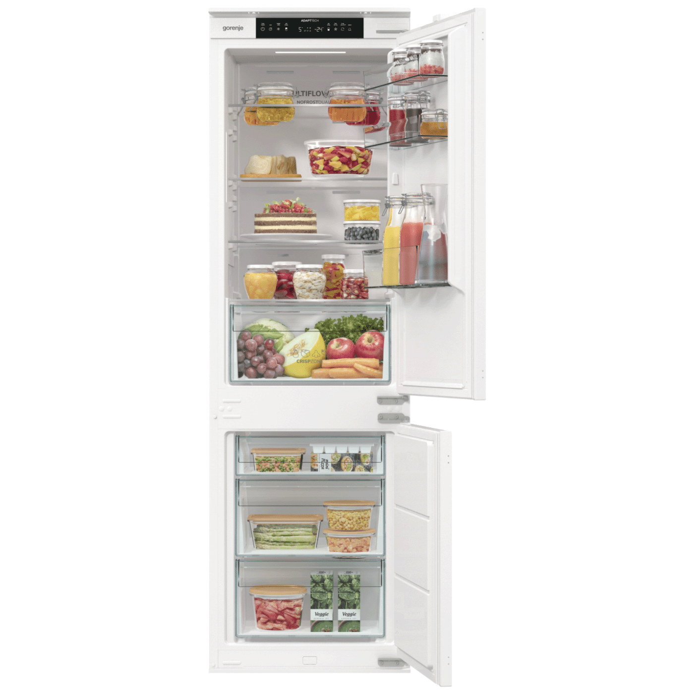 Gorenje Ugradbeni frižider/zamrzivač, zapremina 252 l, E - NRKI517E41