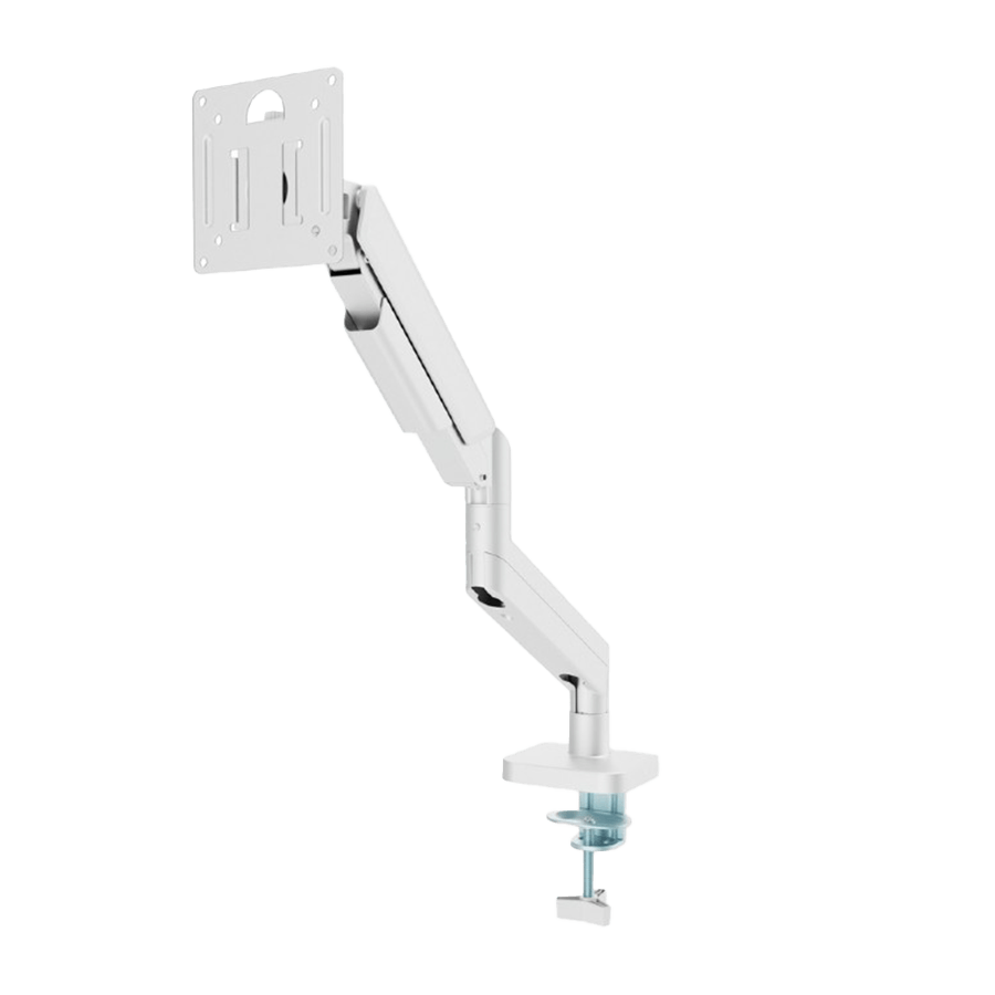 NOSAČ ZA MONITOR GEMBIRD MA-DA1-04-W, montaža na stol, (tilting, swivel), 17”-32”, up to 10 kg, white