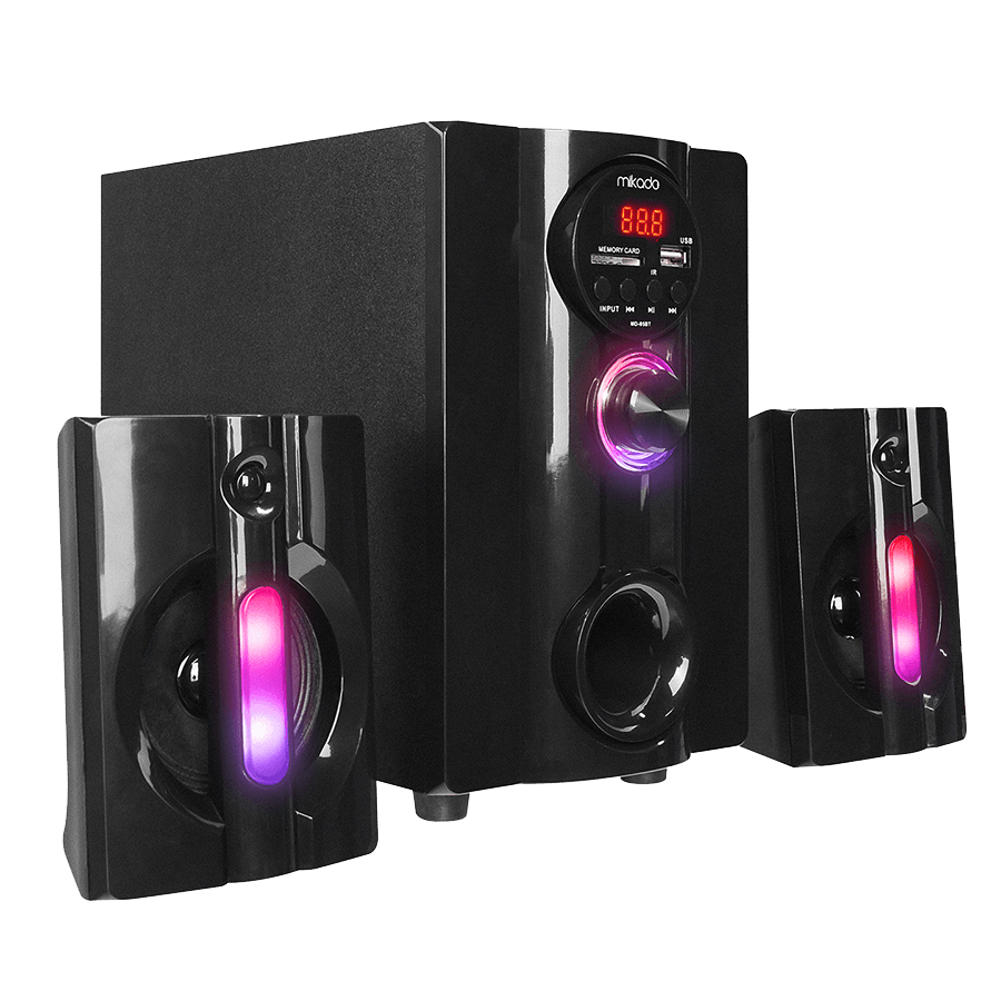 Zvučnici 2.1 gaming Mikado MD-95BT 2 1 20W Black Multimedia FM/BT/SD/USB Speaker, 39525