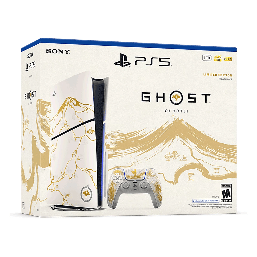 PlayStation 5 Slim D chassis Ghost of Yotei Gold Limited Edition+Game VCH Bundle 1000048368