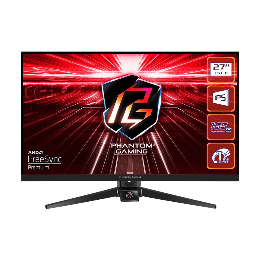 MONITOR ASROCK  PG27FF1A 27" FLAT GAMING;FHD;165Hz;1ms; 2xHDMI;2xDP;Speaker,Swivel,Tilt