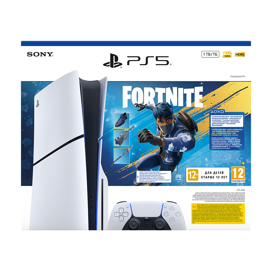 PlayStation 5 Slim E chassis + Fortnite Flowering Chaos VCH 1000049837 (disk ver.1TB)