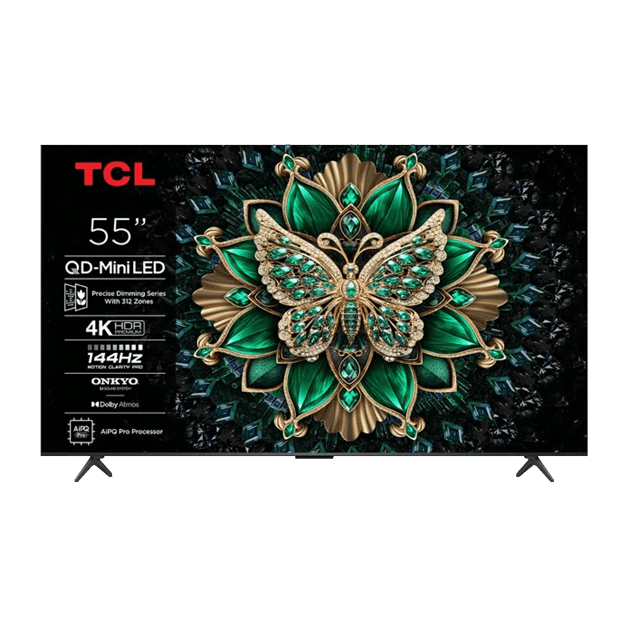 TCL 55"C6K 4K QD-Mini LED TV 144Hz Google TV; Game Master; Dolby Atmos; Onkyo 2.1; HDR Premium, 55C6K