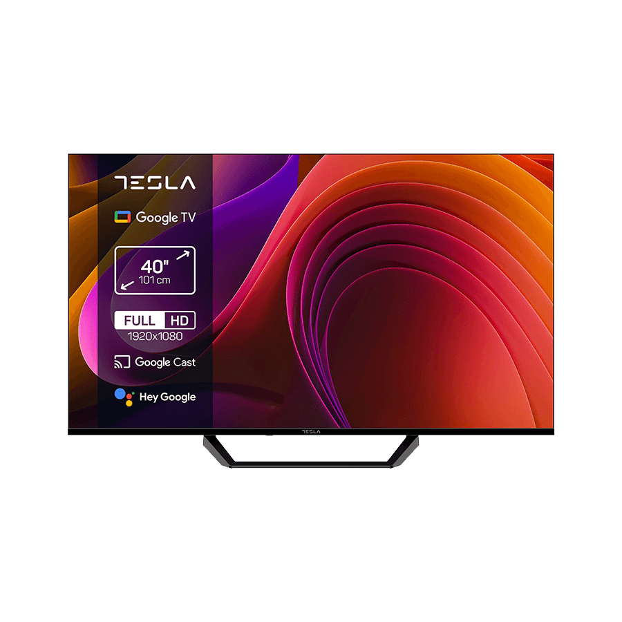 TESLA TV 40E655BFS FHD Google Powered by Google TV 2x10W Box Speakers