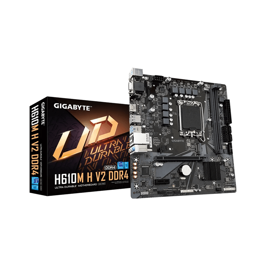 Gigabyte MB H610M H V2 DDR4 G10, LGA1700; 2xDDR4 up to 64GB, 1xM.2; HDMI,VGA; 2xPS2; 6xUSB