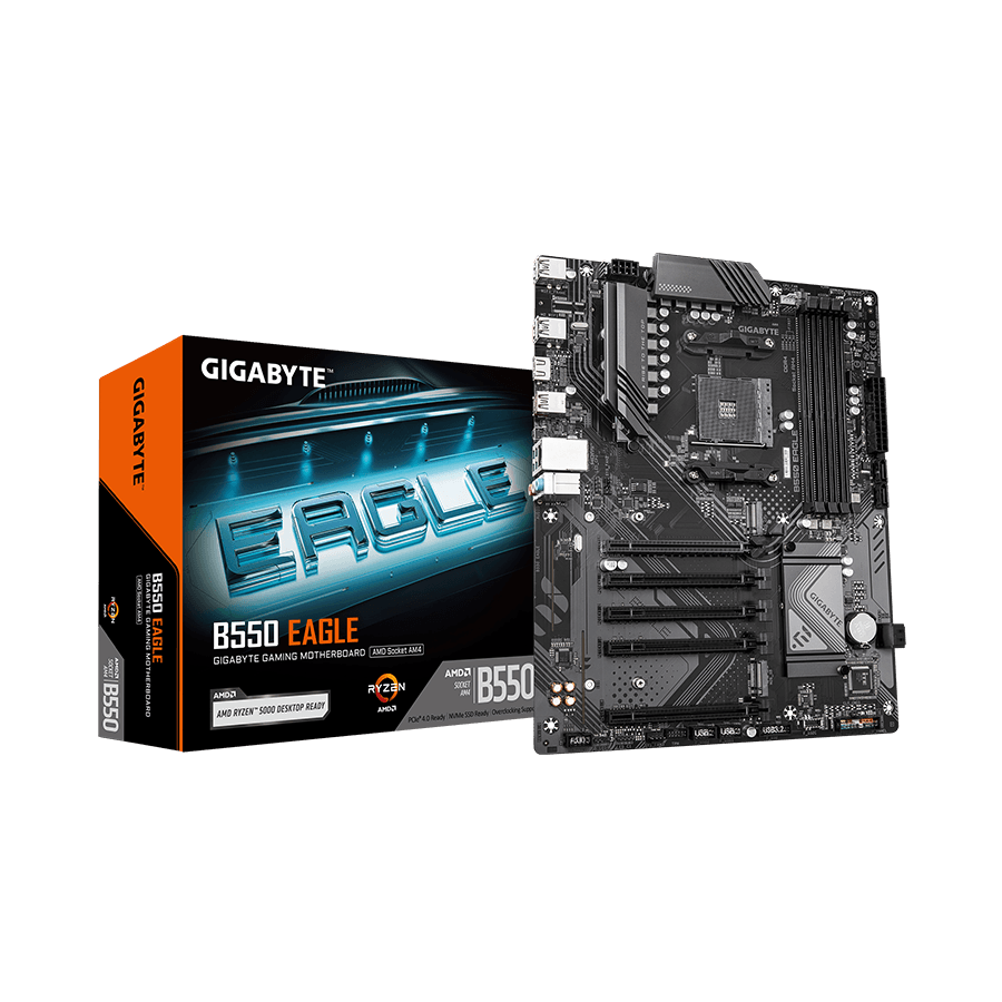 Gigabyte MB B550 Eagle AM4, 4x DDR4, 4x SATA 2x M.2, 1x HDMI, 6x USB, ATX, 