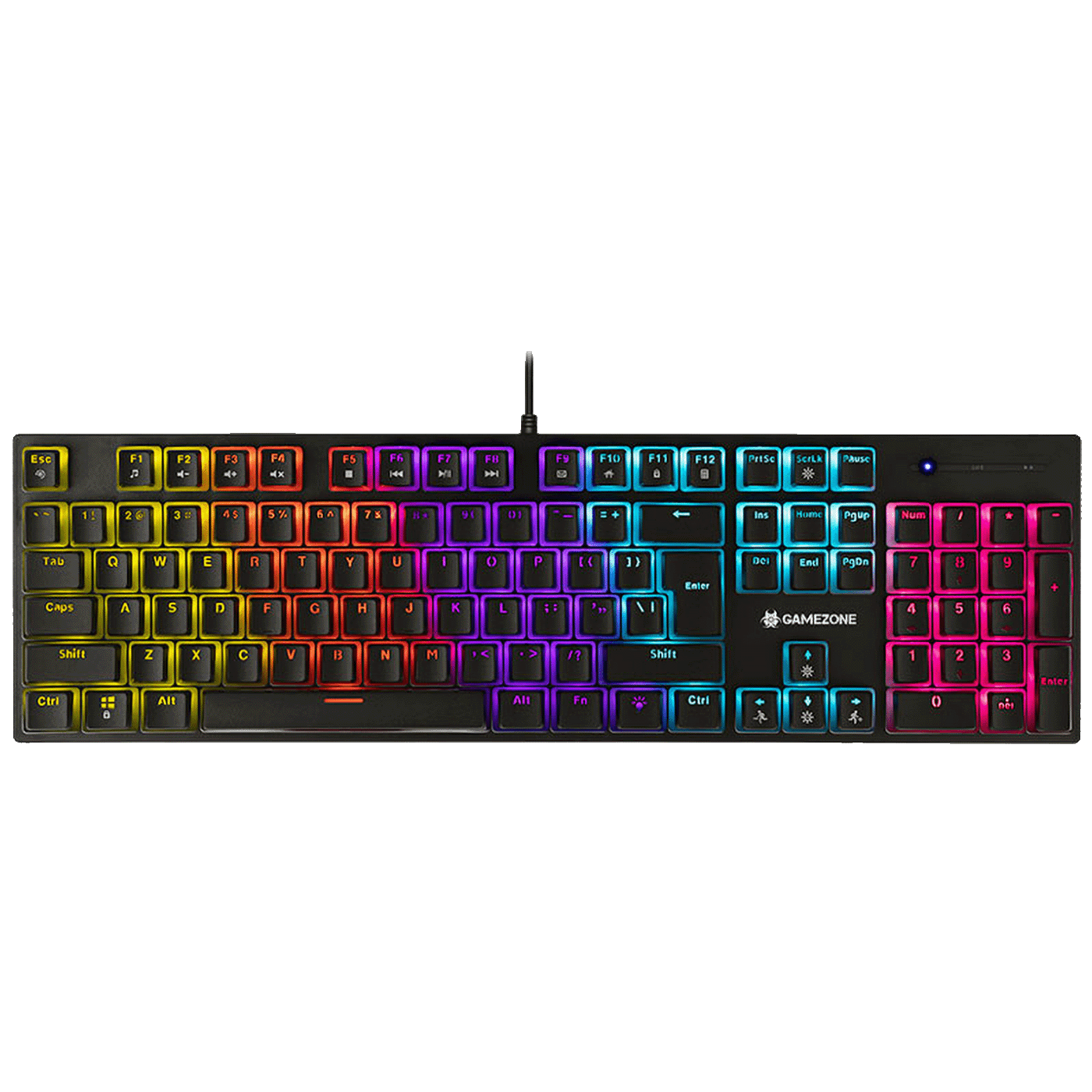 Tracer Tastatura sa osvjetljenjem, gaming, mehanička, USB - GAMEZONE UNIQUE (PUDDING) USB