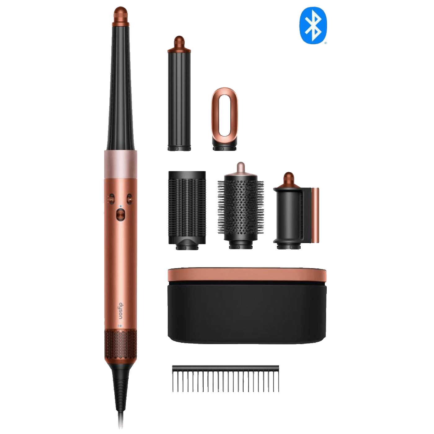 Dyson Uvijač za kosu, 1300W, Bluetooth, Multistyler - Airwrap i.d.Amber Silk/Pink C.+Wavy