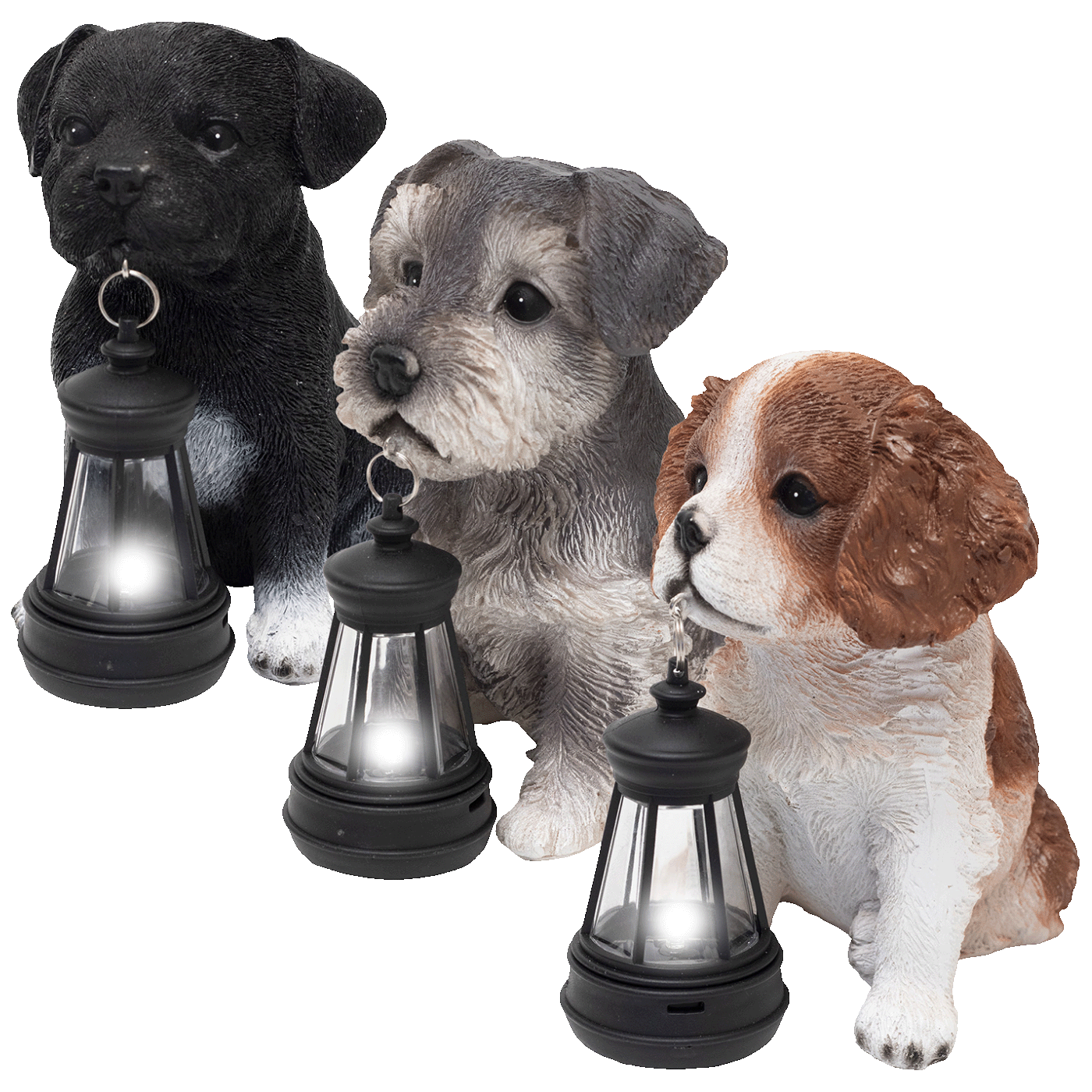 home Solarna vrtna svjetiljka u obliku psa, 80 mAh - MX672