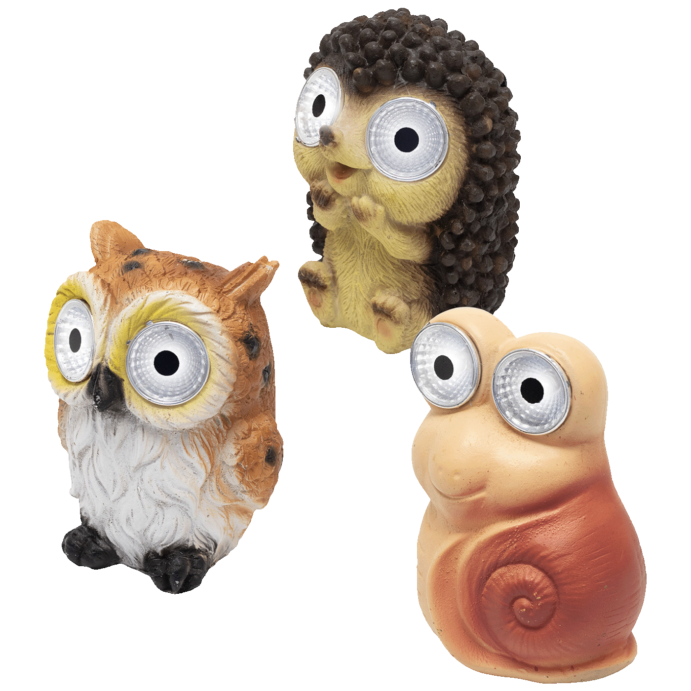 home Solarna vrtna svjetiljka, sova, puž, jež, 40 mAh - MX670